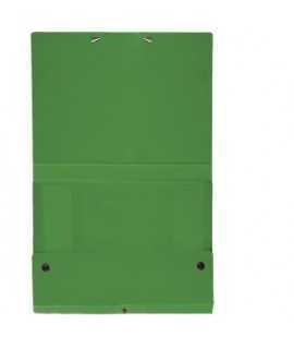 Carpeta de projectes desmuntable, llom 10 cm. Mida: 34x24,5x10 cm. Color verd