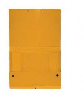 Carpeta de projectes desmuntable, llom 20 cm. Mida: 34x24,5x20 cm. Color groc