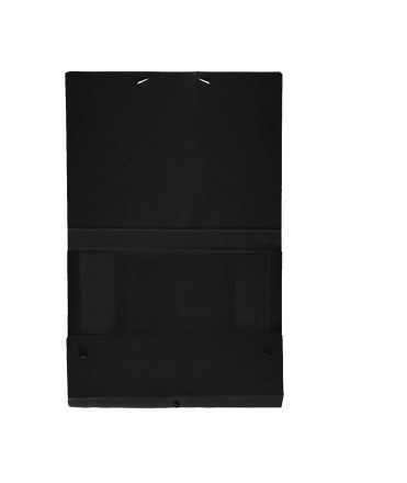 Carpeta de projectes desmuntable, llom 25 cm. Mida: 34x24,5x25 cm. Color negre