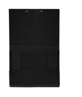 Carpeta de proyectos desmontable, negro. Medida folio, lomo 2 cm.