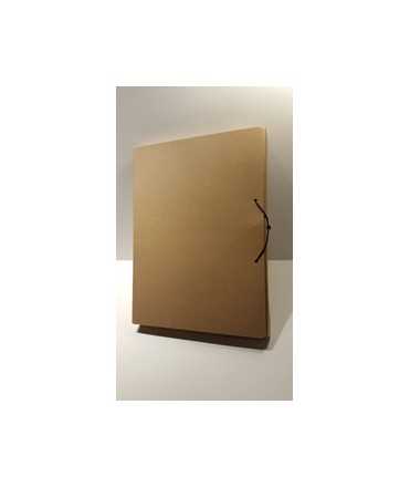 Carpeta de projectes de cartró reciclat. Mida foli, llom 3 cm.