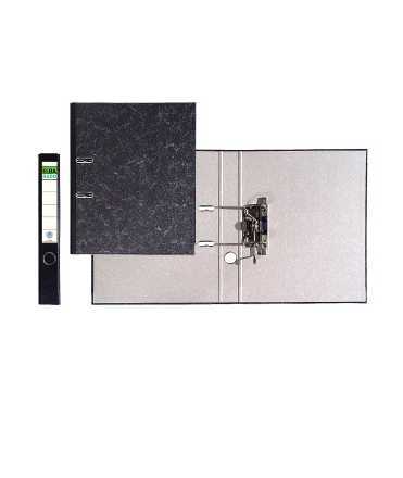 Arxivador estret jaspiat, llom de 5 cm. Mida: 35x29x5 cm