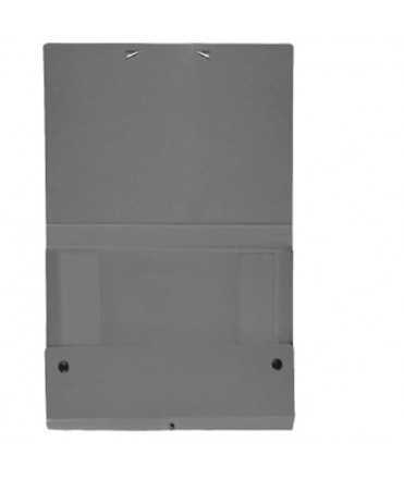 Project folder, mounted in gray. Folio size, spine 3 cm.