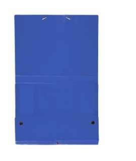 Carpeta de proyectos desmontable de color azul. Medida folio, lomo 5 cm.