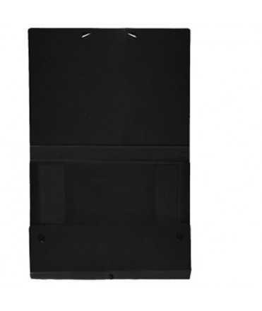 Project folder, mounted in black. Folio size, spine 5 cm.