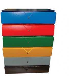 Detachable project folder, spine 7 cm. Dimensions: 34x24.5x7 cm. Green