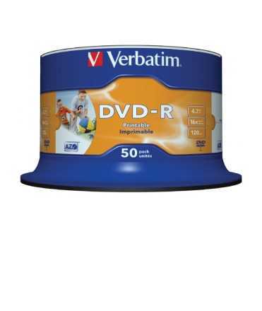 DVD-R Verbatim. Capacitat 4,7 GB. 50 unitats.