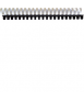 Astic pl cannons. Size: 10 mm. White color. 21 rings.