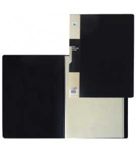 Carpeta con 120 fundas de color negro, DIN A4