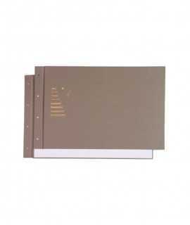 Book type covers, DIN A3. Gray