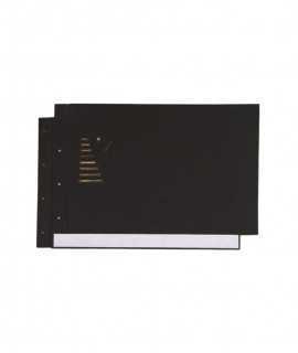 Book type covers, DIN A3. Black