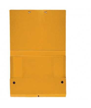 Carpeta de projectes de color groc. Mida A3, llom 1 cm. 