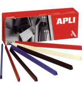 Coloured pl spine, DIN A4. Spine 15 mm. Black