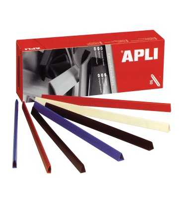 Coloured pl spine, DIN A4. Spine 15 mm. Black