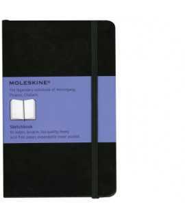 Cuaderno Moleskine clásico. Tamaño: 9x14 cm. Color negro. 80 hojas. Papel blanco de dibujo.
