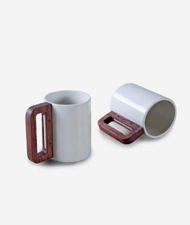 White or black mug