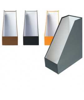 Magazine rack, coloured cardboard marr or