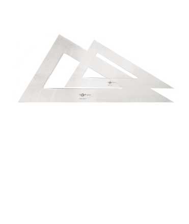 Escaire, sense mil·limetrar. Mida: 15 cm