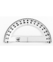 Millimeter semicircle. Size: 10 cm