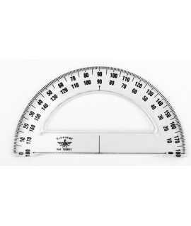 Millimeter semicircle. Size: 10 cm