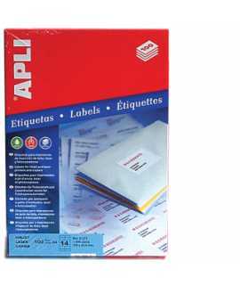 Etiquetas autoadhesivas, DIN A4. Tamaño: 105x74 mm. Color blanco. 800 unidades.