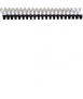 Astic pl cannons. Size: 12 mm. White color. 21 rings.