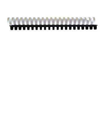 Astic pl cannons. Size: 12 mm. White color. 21 rings.