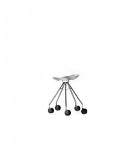 Jamaica stool 45 cm, with wheels