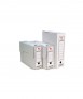 Definitive file box, extended folio. White