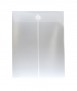Transparent pl cover with velcro. Size: 23x32.5 cm. Vertical opening