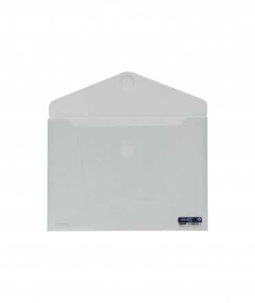Funda de plàstic transparent amb velcro. Mida: 33x47,5 cm. Obertura horitzontal