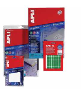 Etiquetes autoadhesives en sobre. Mida: 53x82 mm. Color blanc. 40 unitats. 