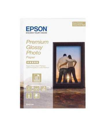 Papel fotográfico Epson Premium Glossy Photo DIN A4, 255g. 15 hojas x 2 paquetes