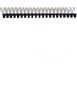 Astic pl cannons. Size: 16 mm. White color. 21 rings.