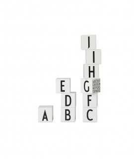 AZ Wooden Cubes, White