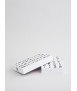AZ Wooden Cubes, White
