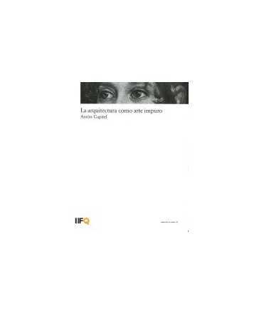 ARCHITECTURE AS IMPURE ART