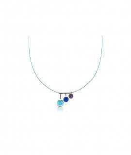 3-piece stained glass pendant
