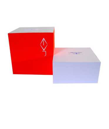 Bloc de notes. Mida: 10x10x5 cm. Color blanc. 500 fulls.
