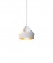 Pleat Box Light, White and Gold