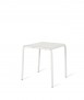 Taula Tube 70x70 Alumini, Blanc
