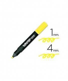 Retolador artline fluorescent ek-660 groc -punta bisellada