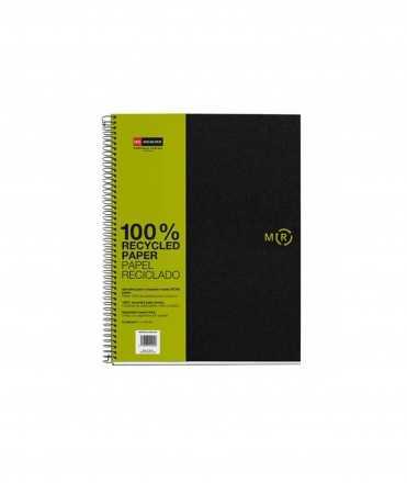 Libreta R4 reciclado, DIN A5. 2 agujeros. Acabado cuadriculado