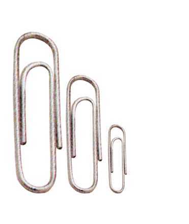 Clips niquelados. Tamaño: 32 mm. 100 unidades