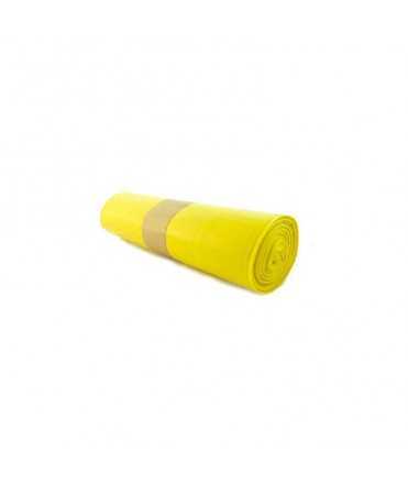 Bolsa de basura, 70g, 25 unidades, color amarillo