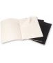 Moleskine Cahier Negre XL, white sheets. 3 units