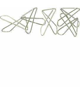 Nickel-plated cross clips. Size: small. 50 units