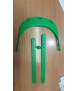 Pantalla protectora facial, color verde