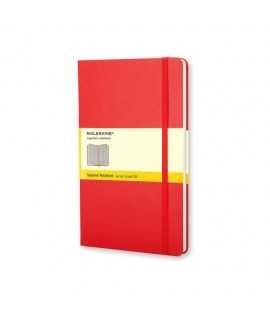 Cuaderno Classic Moleskine L, hojas cuadriculadas, rojo