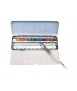 Caja metálica con 12 acuarelas y pincel rellenable